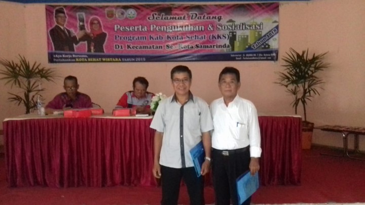 Pengukuhan dan Sosialisasi Program Kab.Kota Sehat (KKS) di Kecamatan Se-Kota Samarinda pada Kamis, 18 Oktober 2019