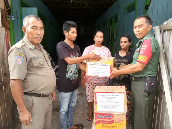 Penyerahan Bantuan Korban Bencana Palu-Sigi-Donggala pada Selasa, 23 Oktober 2018