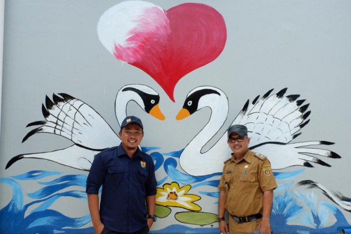 Peresmian Kampung Warna Warni di Jalan Hasan Basri Gg. Jontor RT.025 oleh ibu Camat Sungai Pinang Pada Selasa, 15 Januari 2018 Pukul 09.00 WITA