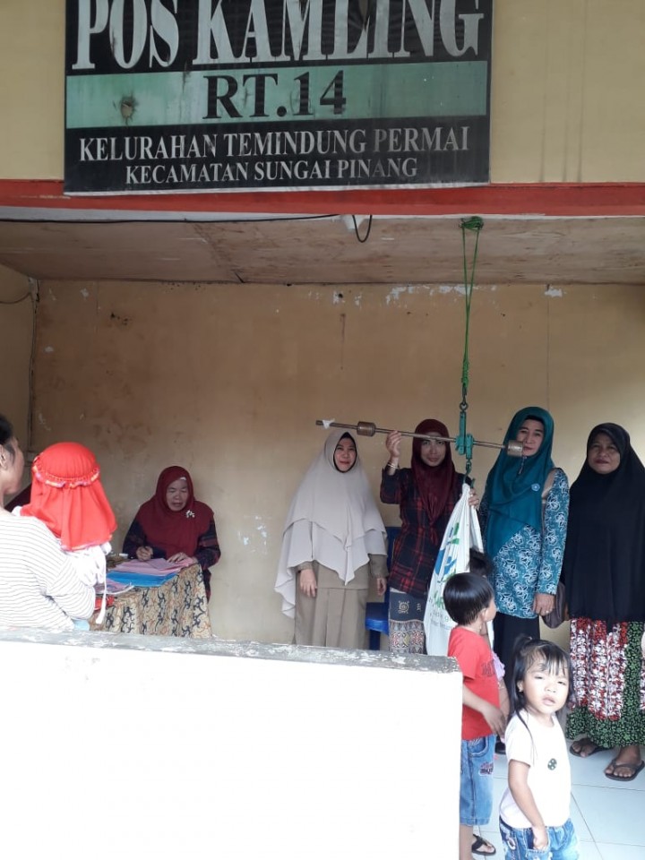 Kunjungan Posyandu Gelatik Permai RT.013 dan RT.014 Pada Senin, 21 Januari 2019 pukul 11.00 Wita