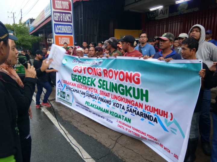 “GERBEK SELINGKUH” Gerakan Bersih Kota Sehat Lingkungan Kumuh di Lingkungan Kelurahan Temindung Permai - Tanggal 19 Oktober 2019