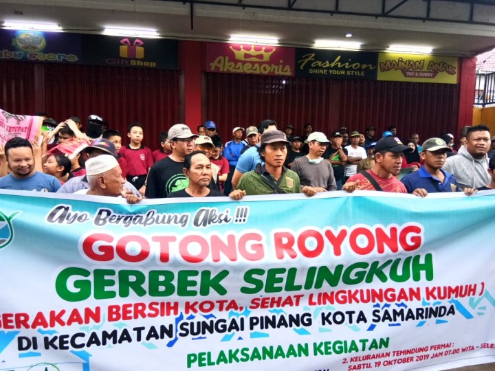 “GERBEK SELINGKUH” Gerakan Bersih Kota Sehat Lingkungan Kumuh di Lingkungan Kelurahan Temindung Permai - Tanggal 19 Oktober 2019