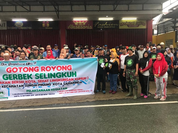 “GERBEK SELINGKUH” Gerakan Bersih Kota Sehat Lingkungan Kumuh di Lingkungan Kelurahan Temindung Permai - Tanggal 19 Oktober 2019