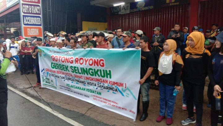 “GERBEK SELINGKUH” Gerakan Bersih Kota Sehat Lingkungan Kumuh di Lingkungan Kelurahan Temindung Permai - Tanggal 19 Oktober 2019