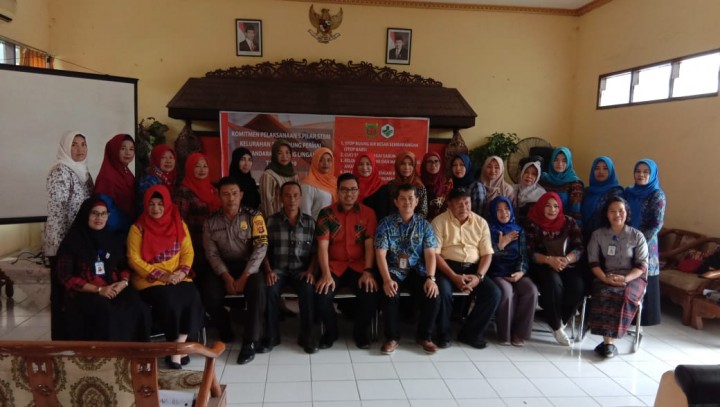 Deklarasi Komitment 5 Pilar STBM (Sanitasi Total Berbasis Masyarakat) di Aula Panti Tresna Werdha Nirwana Puri - 24 Oktober 2019
