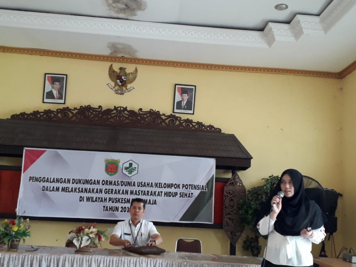 Penggalangan Dukungan Dalam Pelaksanaan Gerakan Masyarakat Hidup Sehat Oleh UPT. Puskesmas Remaja di Aula Panti Tresna Werdha Nirwana Putri - 23 Oktober 2019