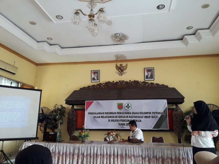 Penggalangan Dukungan Dalam Pelaksanaan Gerakan Masyarakat Hidup Sehat Oleh UPT. Puskesmas Remaja di Aula Panti Tresna Werdha Nirwana Putri - 23 Oktober 2019