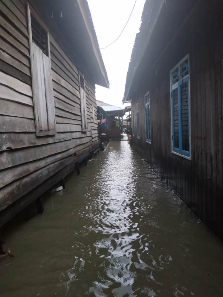 Banjir dikelurahan temidung permai, tgl 14 Januari 2020 s/d 18 januari 2020