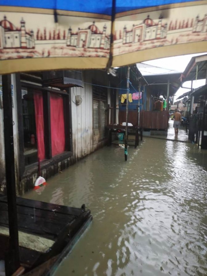 Banjir dikelurahan temidung permai, tgl 14 Januari 2020 s/d 18 januari 2020