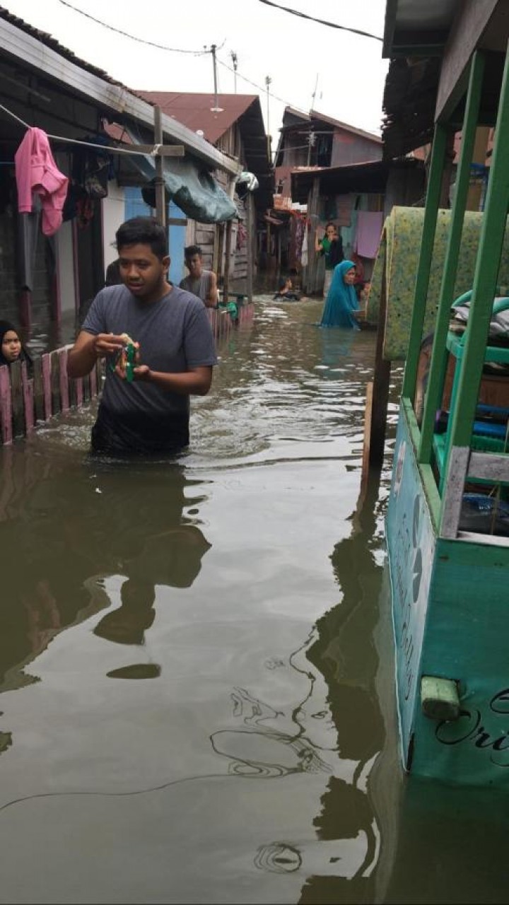 Banjir dikelurahan temidung permai, tgl 14 Januari 2020 s/d 18 januari 2020