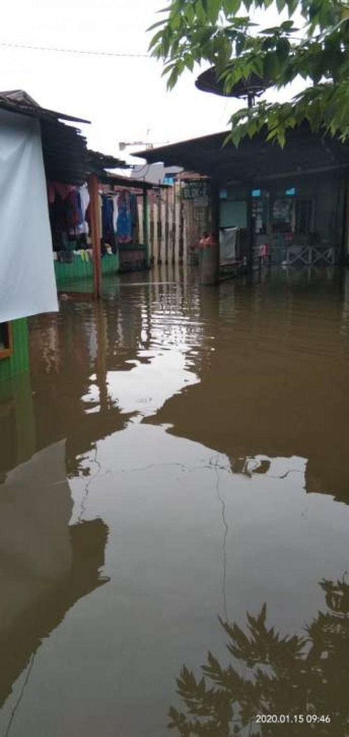 Banjir dikelurahan temidung permai, tgl 14 Januari 2020 s/d 18 januari 2020