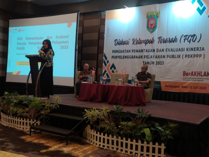 Diskusi Kelompok Terarah (FGD) Penguatan Pemantauan dan Evaluasi Kinerja Penyelanggaraan Pelayanan Publik (PEKPPP) Tahun 2023