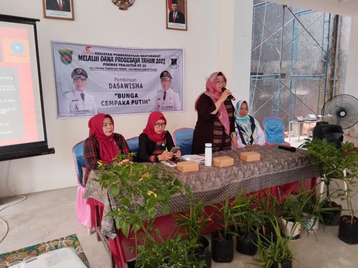 Kegiatan Sosialisasi Dasawisma di Aula Kelurahan Temindung Permai Tanggal 11, 12, 16 dan 17 Oktober 2023