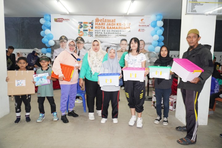 Jalan Santai Hari Jadi Kota Samarinda ke 357 dan HUT Pemerintah Kota Samarinda di kelurahan Temindung Permai