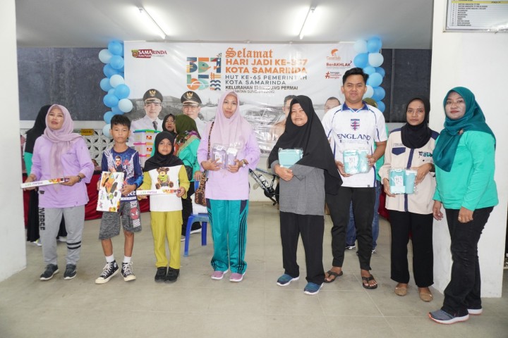Jalan Santai Hari Jadi Kota Samarinda ke 357 dan HUT Pemerintah Kota Samarinda di kelurahan Temindung Permai