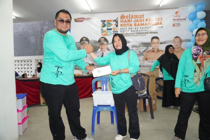 Jalan Santai Hari Jadi Kota Samarinda ke 357 dan HUT Pemerintah Kota Samarinda di kelurahan Temindung Permai