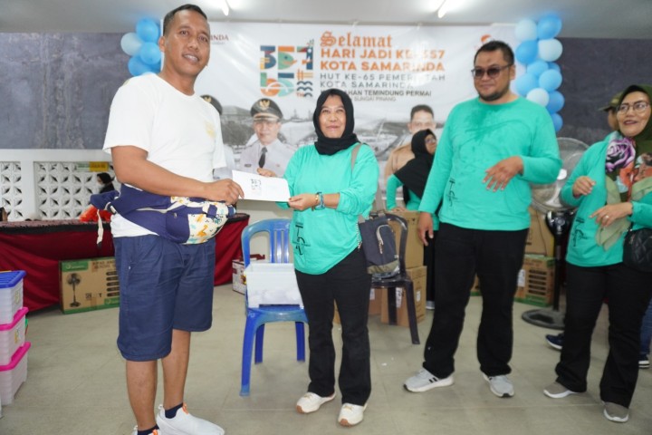 Jalan Santai Hari Jadi Kota Samarinda ke 357 dan HUT Pemerintah Kota Samarinda di kelurahan Temindung Permai