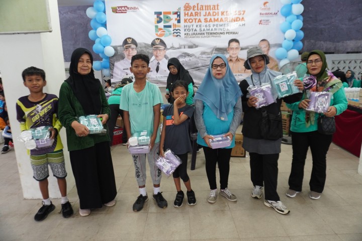 Jalan Santai Hari Jadi Kota Samarinda ke 357 dan HUT Pemerintah Kota Samarinda di kelurahan Temindung Permai