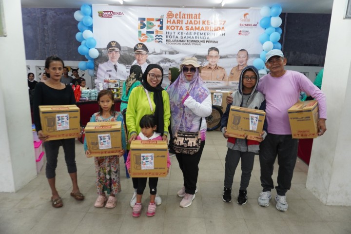 Jalan Santai Hari Jadi Kota Samarinda ke 357 dan HUT Pemerintah Kota Samarinda di kelurahan Temindung Permai