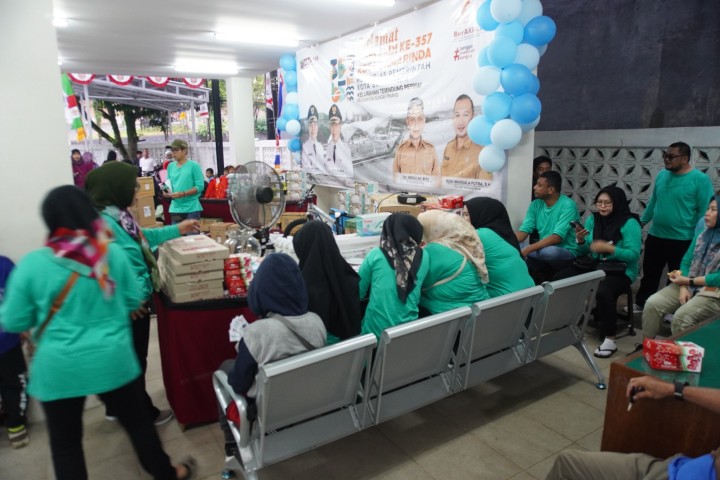 Jalan Santai Hari Jadi Kota Samarinda ke 357 dan HUT Pemerintah Kota Samarinda di kelurahan Temindung Permai