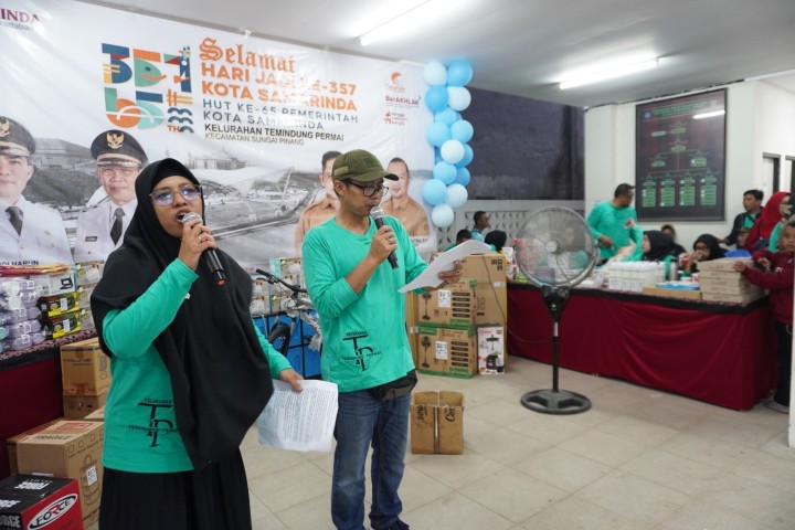 Jalan Santai Hari Jadi Kota Samarinda ke 357 dan HUT Pemerintah Kota Samarinda di kelurahan Temindung Permai