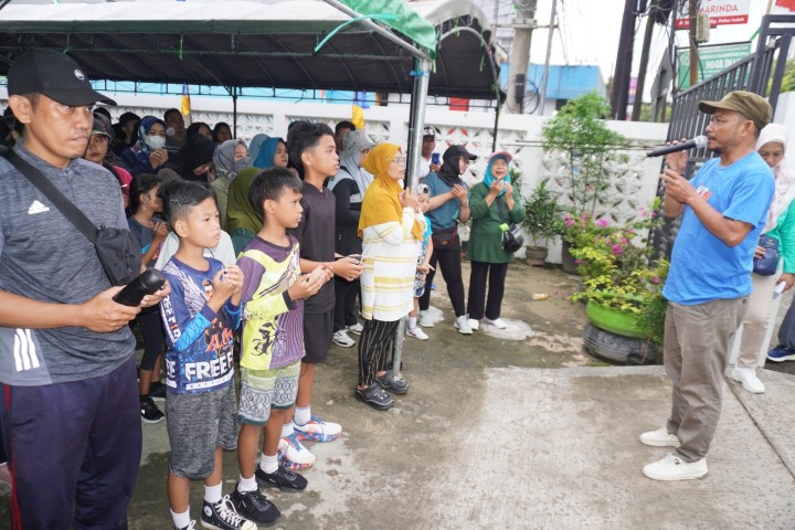 Jalan Santai Hari Jadi Kota Samarinda ke 357 dan HUT Pemerintah Kota Samarinda di kelurahan Temindung Permai