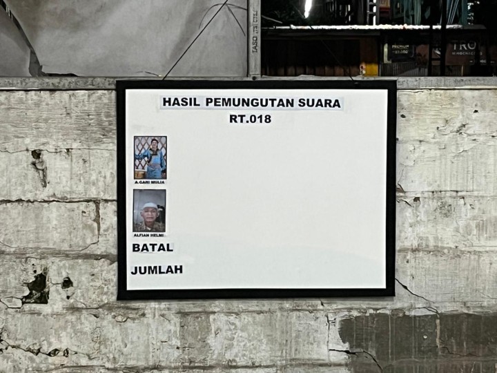 Sabtu, 15 Februari 2025 Pemilihan Ketua RT.018 di Jalan A Yani