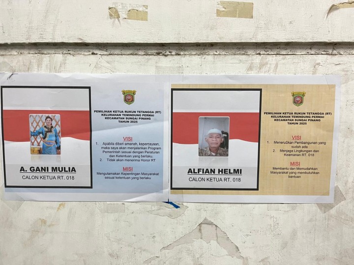 Sabtu, 15 Februari 2025 Pemilihan Ketua RT.018 di Jalan A Yani