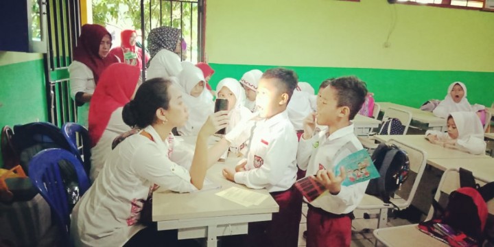Penjaringan dan Bulan Imunisasi Anak Sekolah di SDN 016 Jl. P. Antasari