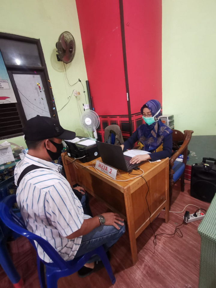 Vaksinator Di Kelurahan Karang Anyar 19-10-2021