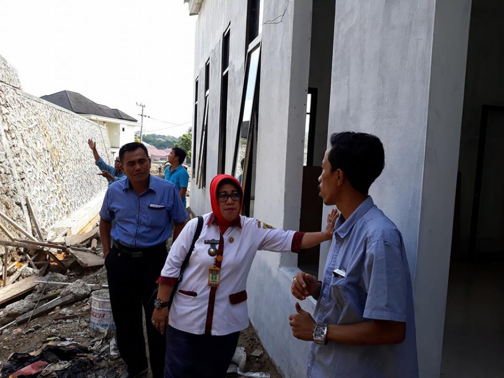 Peninjauan kantor kelurahan air putih yg baru