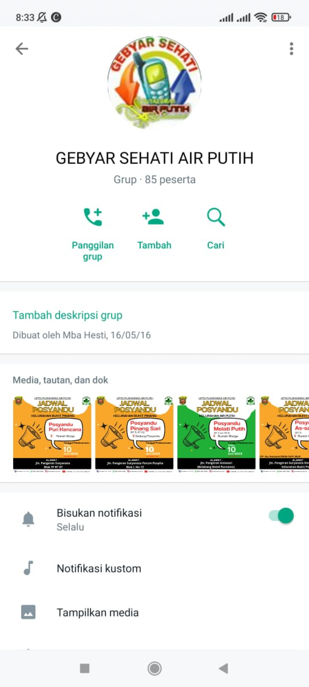 INOVASI GEBYAR SEHATI (GERAKAN BERSAMA MASYARAKAT SEHATKAN BUAH HATI) PUSKESMAS AIR PUTIH