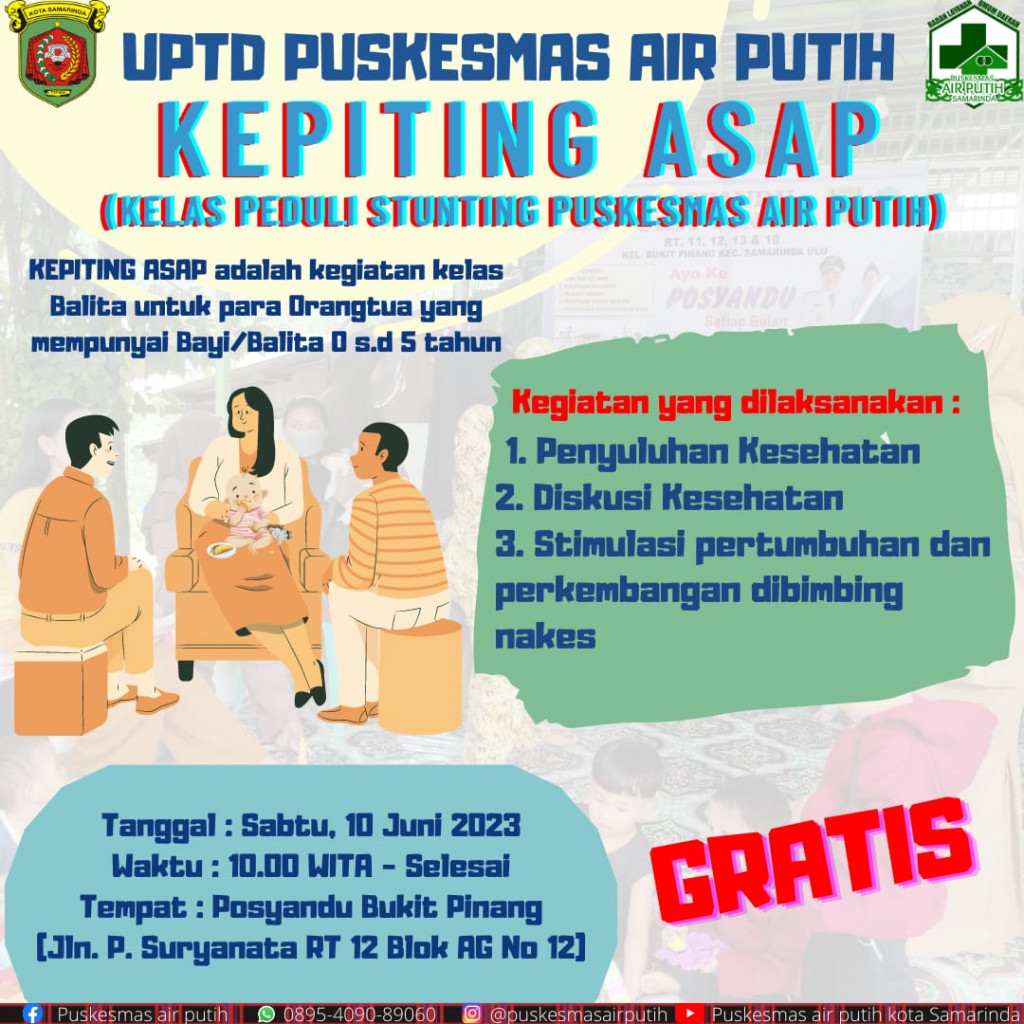 INOVASI KEPITING ASAP (KELAS PEDULI STUNTING PUSKESMAS AIR PUTIH)