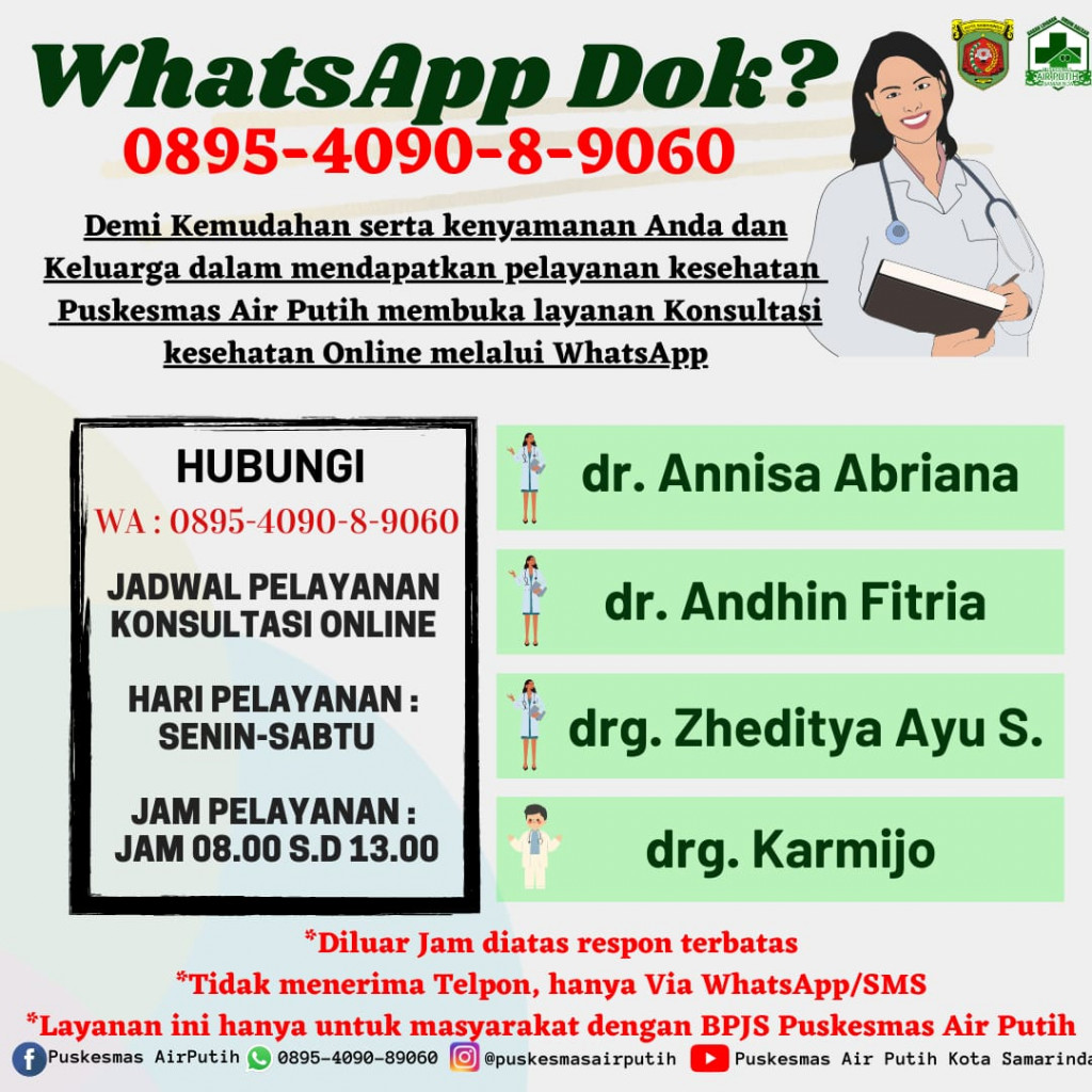 INOVASI "WHATSAPP DOK?" LAYANAN KONSULTASI ONLINE PUSKESMAS AIR PUTIH