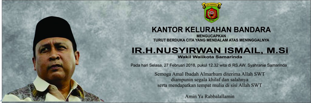 TELAH BERPULANG WAKIL WALIKOTA SAMARINDA