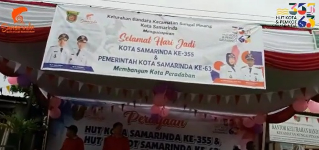 PELAKSANAAN PERAYAAN HUT KOTA SAMARINDA DAN PEMKOT SAMARINDA DI KELURAHAN BANDARA 2023