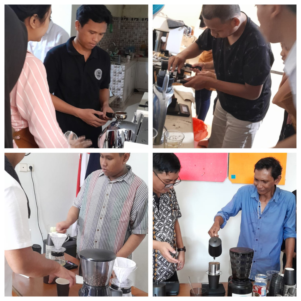 Hari ke 2, Kegiatan Bimbingan Teknis Life Skill Pelatihan Barista bagi Masyarakat Kelurahan Bandara