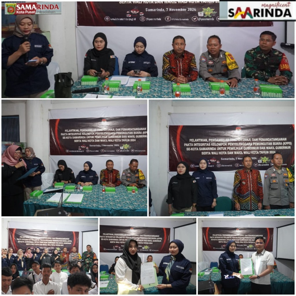PELATIKAN ,PENGAMBILAN SUMPAH DAN JANJI SERTA TANDA TANGAN FAKTA INTEGRITAS KPPS