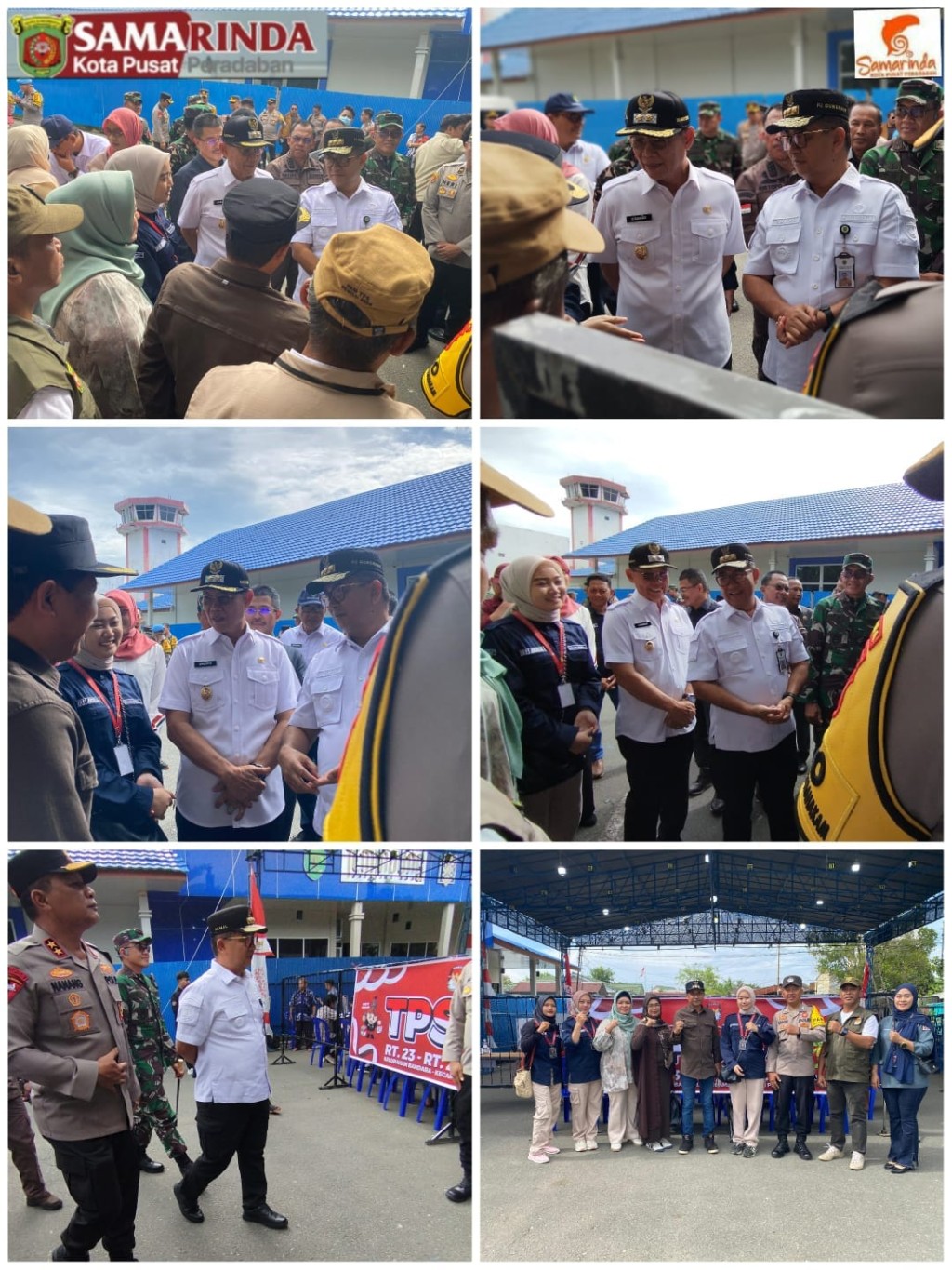 PJ GUBERNUR DAN FORKOPIMDA  MONITORING PELAKSANAAN PILKADA DI WILAYAH KELURAHAN BANDARA