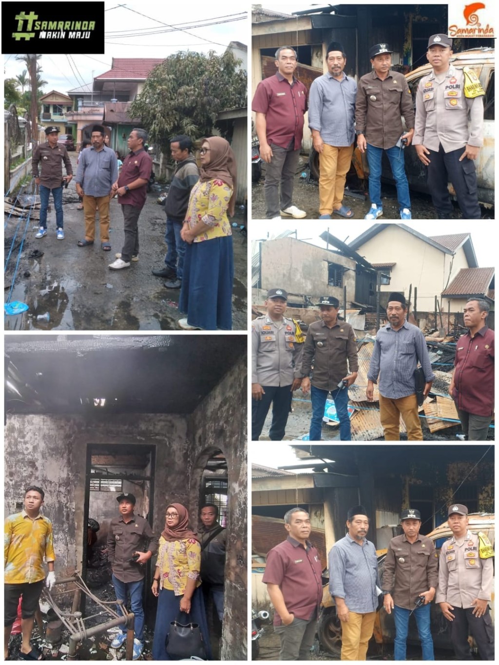 PENINJAUAN LOKASI KEBAKARAN