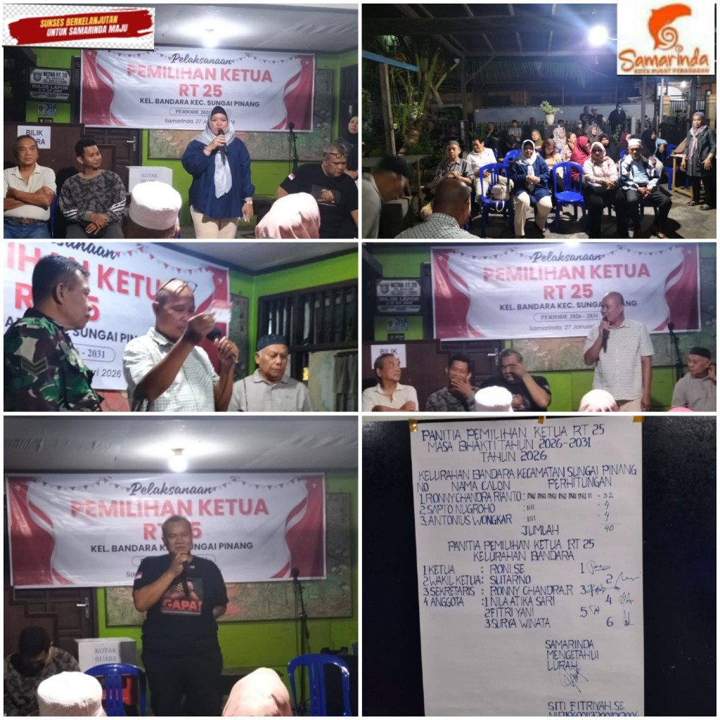 Kegiatan Pemilihan RT.25 di Wilayah Kelurahan Bandara