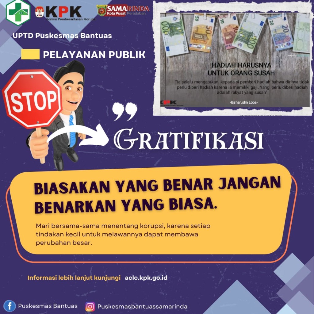 STOP GRATIFIKASI DAN KORUPSI