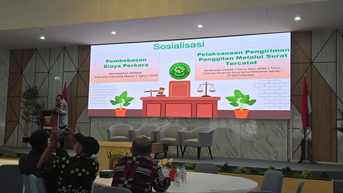 Sosialisasi Perma Nomor 7 Tahun 2022, Sewa Nomor 1 TAHUN 2023 dan Perjanjian Kerjasama Pengiriman Dokumen Surat Tercatat