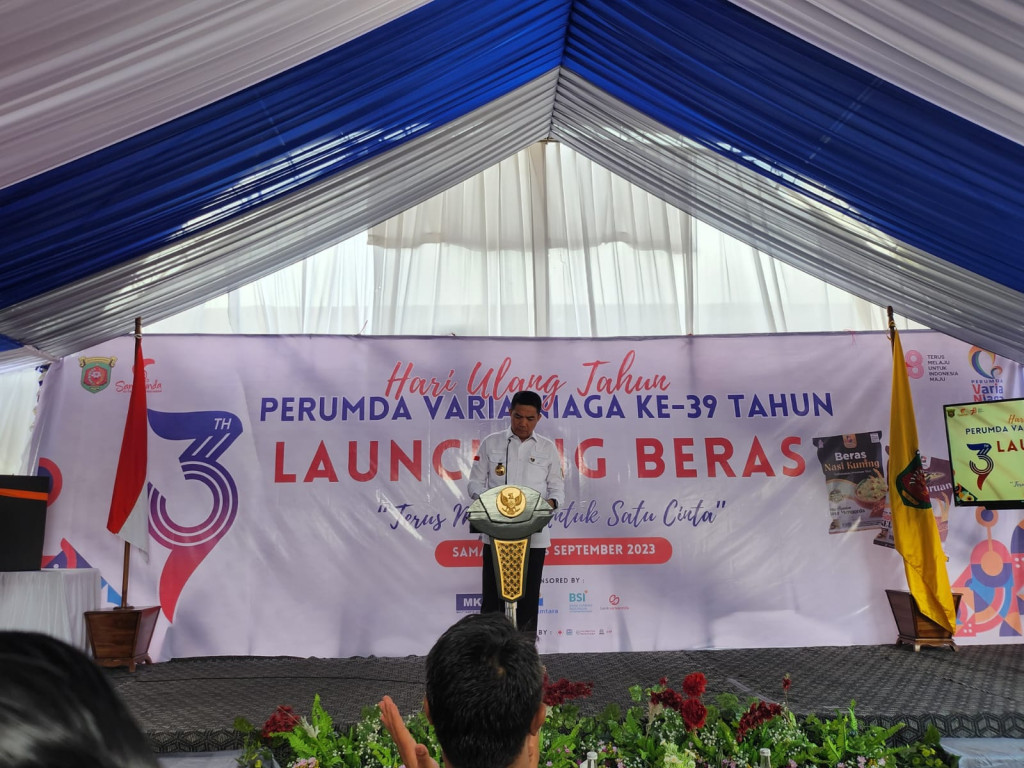 Giat Tgl 06 September 2023, Memperingati Hari Ulang Tahun Perusahan Umum Daerah Varia Niaga Samarinda yang ke-39 tahun dan dibersamai Dengan Launching Produk Beras Bebaya.