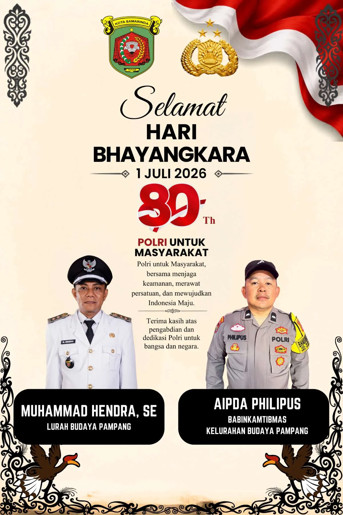 HUT POLRI BHAYANGKARA KE-80 Th