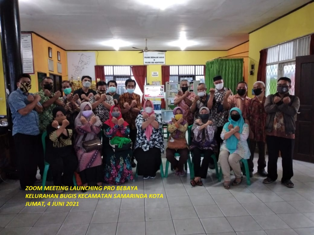Zoom Meeting Launching Pro Bebaya kecamatan dan Kelurahan se Kota Samarinda