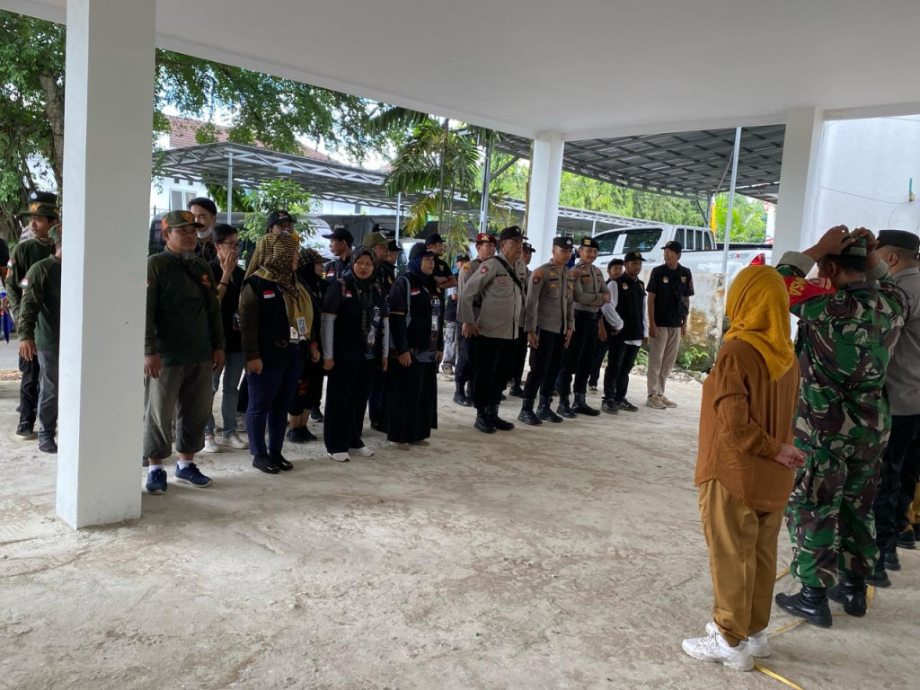 Kegiatan Apel Siaga untuk persiapan Acara Pemilu 2024.