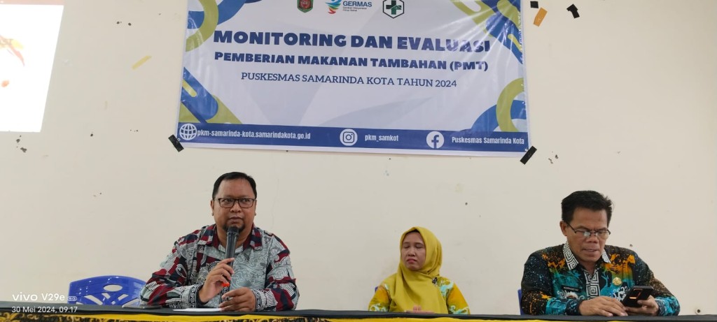 Kegiatan Monitoring dan Evaluasi Pemberian makanan Tambahan ( PMT) di Kelurahan Pasar pagi