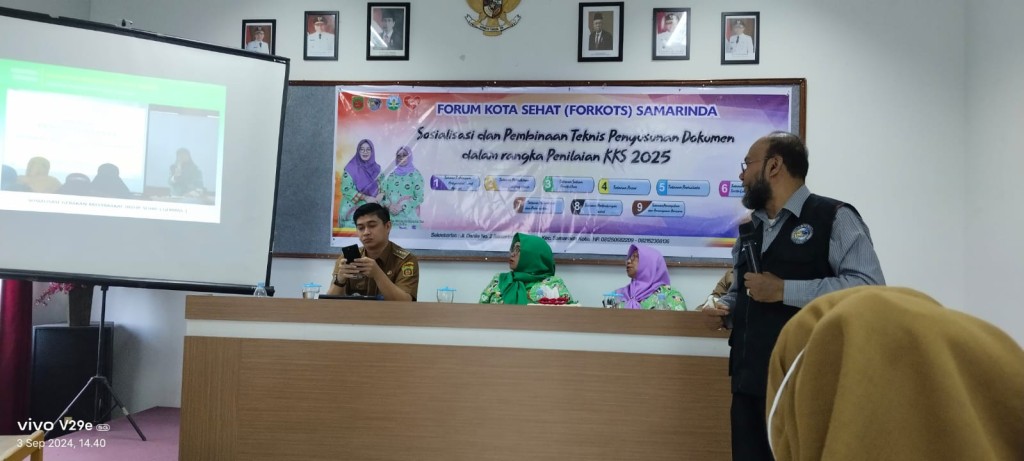 Sosialisasi dan pembinaan teknis penyusunan Forum Kota Sehat (FORKOTS) di Kecamatan Samarinda Kota