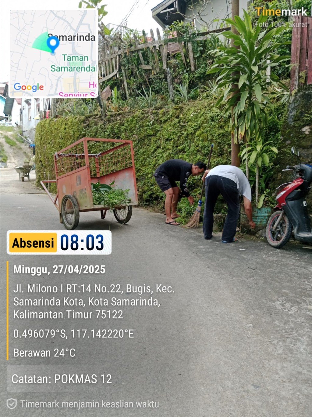 Gotong Royong RT.14: Wujud Kepedulian Lingkungan oleh Warga Kelurahan Bugis